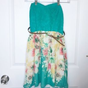 Trixxie see strapless dress NWT